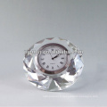 Horloge de bureau en cristal de papeterie de bureau 2015 Top Vente de l&#39;horloge en cristal de forme de diamant
